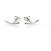Karma Symbols oorbel M1638 XL Curved Bar