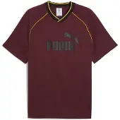 Puma Functioneel shirt 'Ess' oranje / wijnrood / zwart
