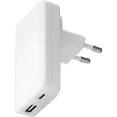 Dbramante1928 Re-charge Pro Slim Oplader USB-C 45W en USB-A 30W - Wit