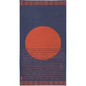Seahorse Strandlaken Sunny Waves - Blauw - 100x180