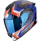 Scorpion EXO-1400 Evo II Air Linart Zwart Rood Blauw Integraalhelm Maat 2XL