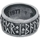 Alchemy Gothic - Gothic Ring - Schriftzeichen - voor Mannen - zilverkleurig - Maat M