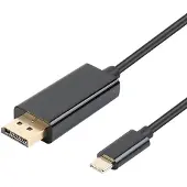 INF USB-C naar Displayport (DP) adapterkabel 1,8 m Zwart