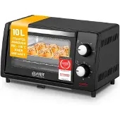 TZS First Austria Elektrische oven-broodrooster Eerste FA-5041-2, Kleine oven, Zwart