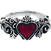 Alchemy Gothic - Gothic Ring - Betrothal - voor Vrouwen - zilverkleurig - Maat S