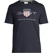 Gant Shirt navy / donkerrood / wit