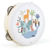 Vilac Tambourin - - Dieren van de wereld Sarah Betz - Muziekinstrument - 3 jaar en ouder - Hout en metaal