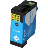 PrintAbout Huismerk Epson T7602 Inktcartridge Cyaan