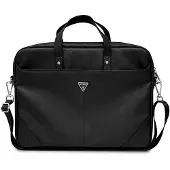 GUESS Torba GUCB15PSATLK 16" czarny/ zwart Saffiano Driehoek Logo (16"), Laptoptas, Zwart