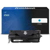 PrintAbout Toner 656X (CF461X) Cyaan Hoge capaciteit geschikt voor HP