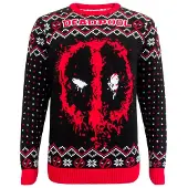 Deadpool - Marvel Christmas jumper - - Spray - S tot XXL - voor Mannen - zwart-rood-wit - Maat XL