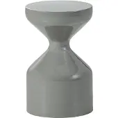 Woood Floyd Bijzettafel - Metaal - Lichtgrijs - 47x30x30