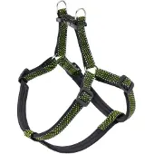 Ferplast Daytona Deluxe hondentuig, medium, nylon, verstelbaar, zwart-groen