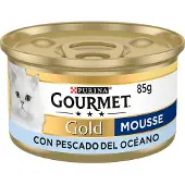 Purina Goud Gourmet Oceaanvis Mousse Kattenvoer 24x85g
