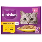 Mars Whiskas +7 Selection Gevogelte 13x85g Katten Snack 4 Eenheden