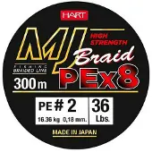 Hart Mj 300 M Braided Line Groen 0.350 mm