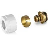 Plieger Koppelingen Meerlagenbuis Valvola 3/4" 16 mm Wit