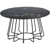 Beliani BERNIE - Salontafel - Zwart - Veiligheidsglas