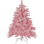 Beliani FARNHAM - Kerstboom - Roze - 100 cm - PVC