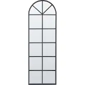 Beliani BROUAGE - Wandspiegel-Zwart-IJzer
