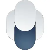 Beliani CHAILLON - Wandspiegel - Blauw - Glas