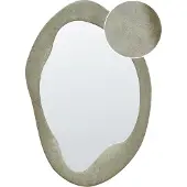Beliani LENAX - Wandspiegel - Groen - Fluweel