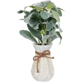 Beliani PEPEROMIA ARGYREIA - Kunstplant - Groen - 30 cm - Synthetisch