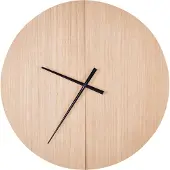 Beliani CABIC - Wandklok-Lichte houtkleur-MDF
