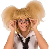 Partyline Blonde pruik Britney - Blonde studente pruik