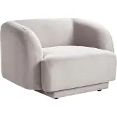 Beliani SKJANES - Fauteuil - Lichtgrijs - Polyester