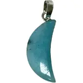 Ruben Robijn Amazoniet edelsteen maanhanger 20 mm