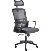Beliani MONARCH - Bureaustoel - Zwart - Stof