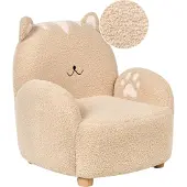 Beliani ZOAR - Kinderfauteuil - Beige - Bouclé