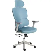 Beliani VISCOUNT - Bureaustoel - Blauw - Polyester