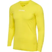 Hummel Functioneel shirt 'Essential' geel / wit