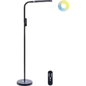 Beliani ARIES - Staande lamp - Zwart - Synthetisch materiaal