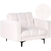 Beliani ALNES - Fauteuil - Wit - Polyester