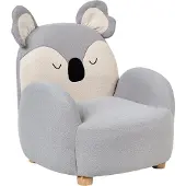 Beliani HERVIK - Kinderfauteuil - Grijs - Polyester