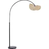 Beliani HERRON - Staande lamp - Naturel - Papier