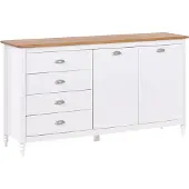 Beliani SHILLINGTON - Dressoir - Wit/Lichthout - Dennenhout