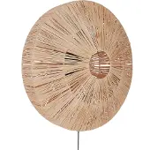 Beliani LUMUT - Wandlamp - Naturel - Stro