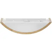 TEMAR LIGHTING Wandlamp Cleo D1DR410, dimbaar, hout licht, Woon-/ Eetkamer, Hout, Modern, Wandlamp hout