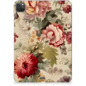 B2Ctelecom Siliconen Hoesje voor iPad Pro 11 (2024) Bloemen