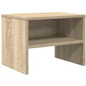 vidaXL Nachtkastje 40x30x30 cm bewerkt hout sonoma eikenkleurig