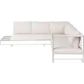 Beliani MARETTIMO - Tuinkussenhoezen set - Gebroken wit - Polyester