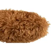 J-Line kussen Moutie - polyester - bruin
