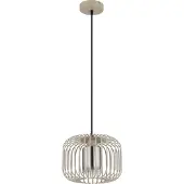 Globo 1-lichts hanglamp Alfred zand bruin Ø 28cm