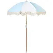 Beliani MONDELLO - Tuinparasol - Lichtblauw - Polyester