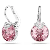 Swarovski - Dames Oorbellen - Roze & Zilver