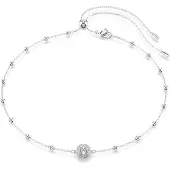 Swarovski - Dames Ketting - Transparant & Zilver
